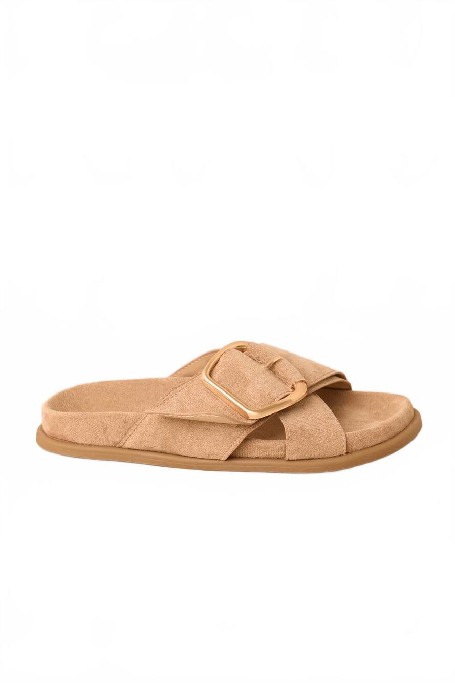 NEW VINTAGE HAVANA women's elektra sandal in light taupe
